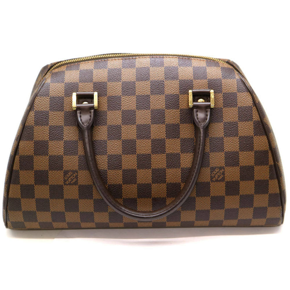 LOUIS VUITTON Rivera Handbag Damier Canvas Ebene Brown LV